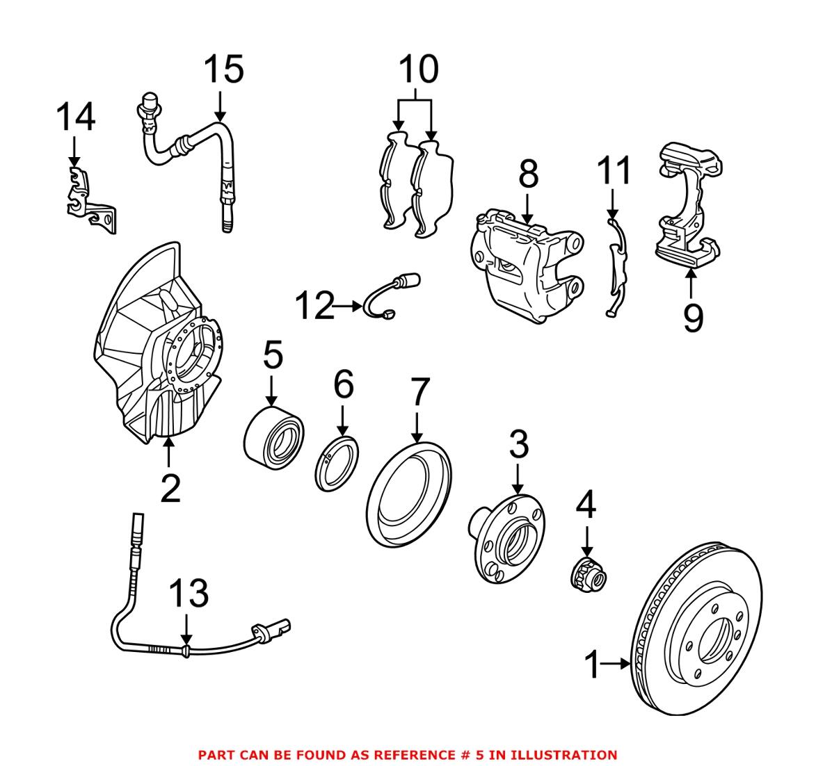 BMW Wheel Bearing - Front 31221095702